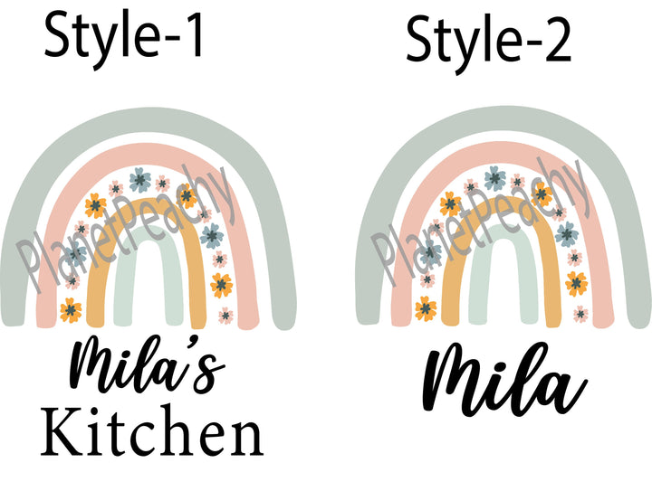 Personalized Oven Mitts & Apron Set for Women