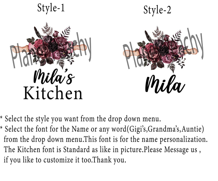 Personalized Linen Apron for Women with Pocket