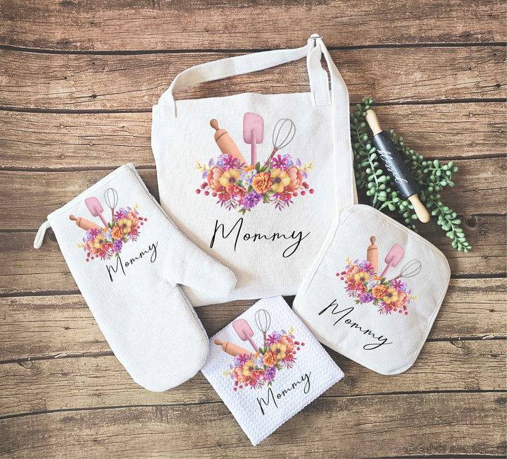 Personalized Apron for Women with Pocket, Custom Gift