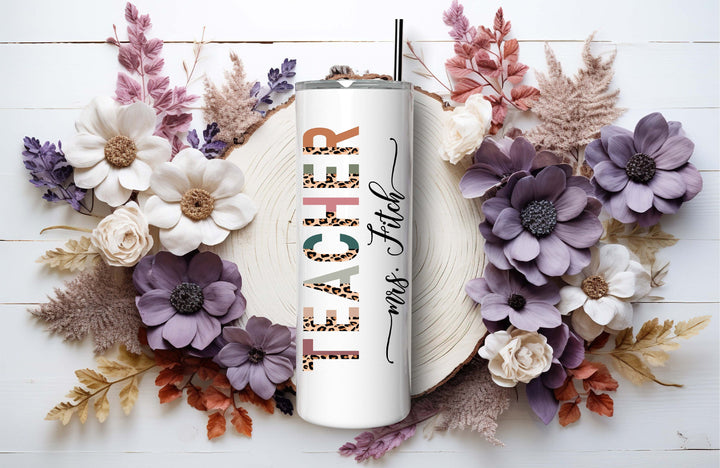 Personalized Teacher Tumbler with Name Customized Gift