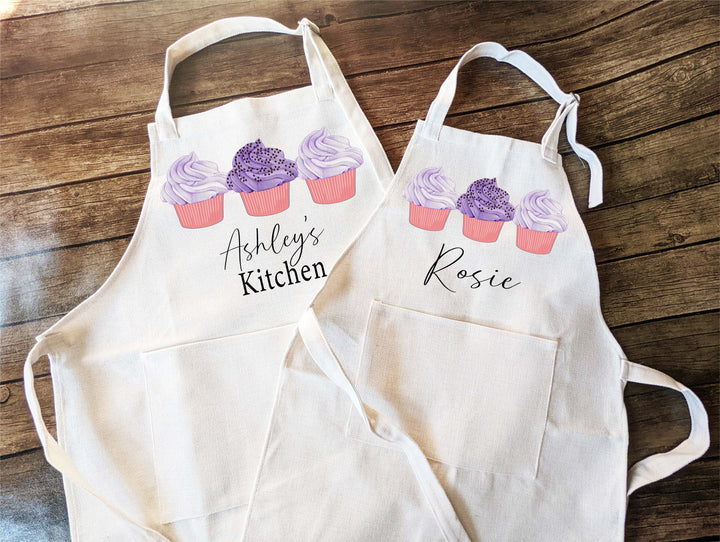 Personalized Apron For Kids With Pockets Baking Party Gift