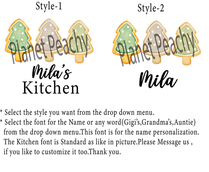 Christmas Cookie Baking Matching Apron Set for Women