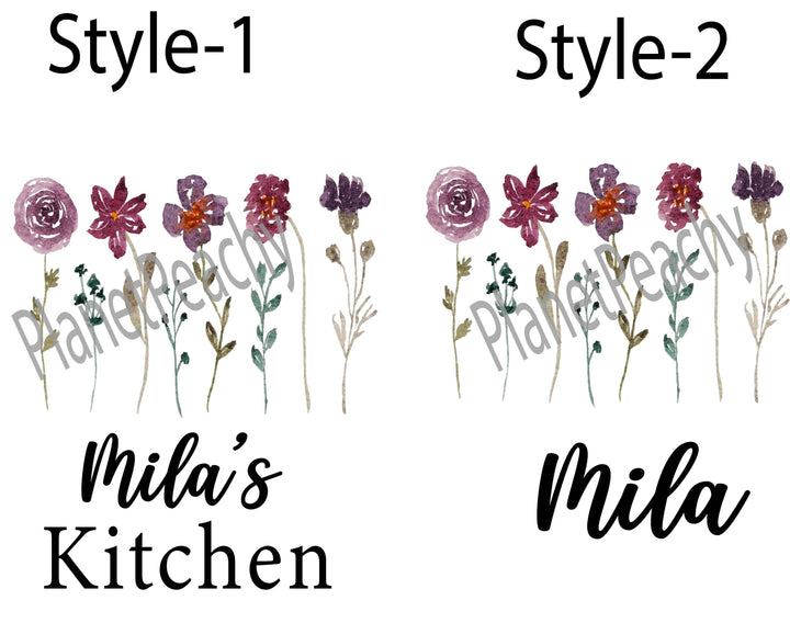 Personalized Women's Apron Gift Set