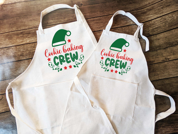 Christmas Cookie Baking Crew Apron, Family Matching