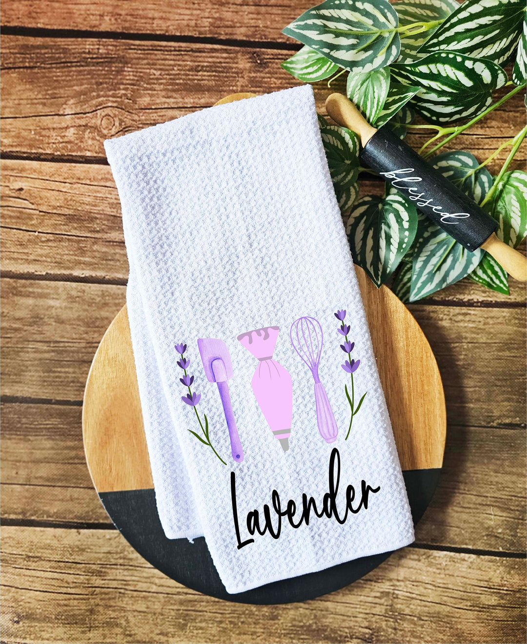 Personalized Kitchen Tea Towels Custom Dish Towel Gift