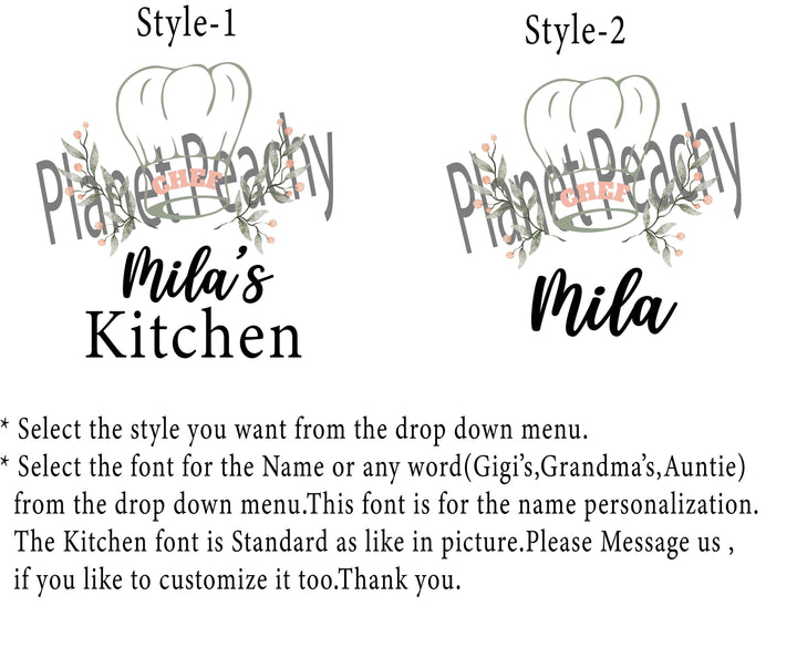 Personalized chef aprons for women with pocket&nbsp;Adult and kids Mommy daughter matching baking apron Holiday Baking Cooking Apron Gift kids