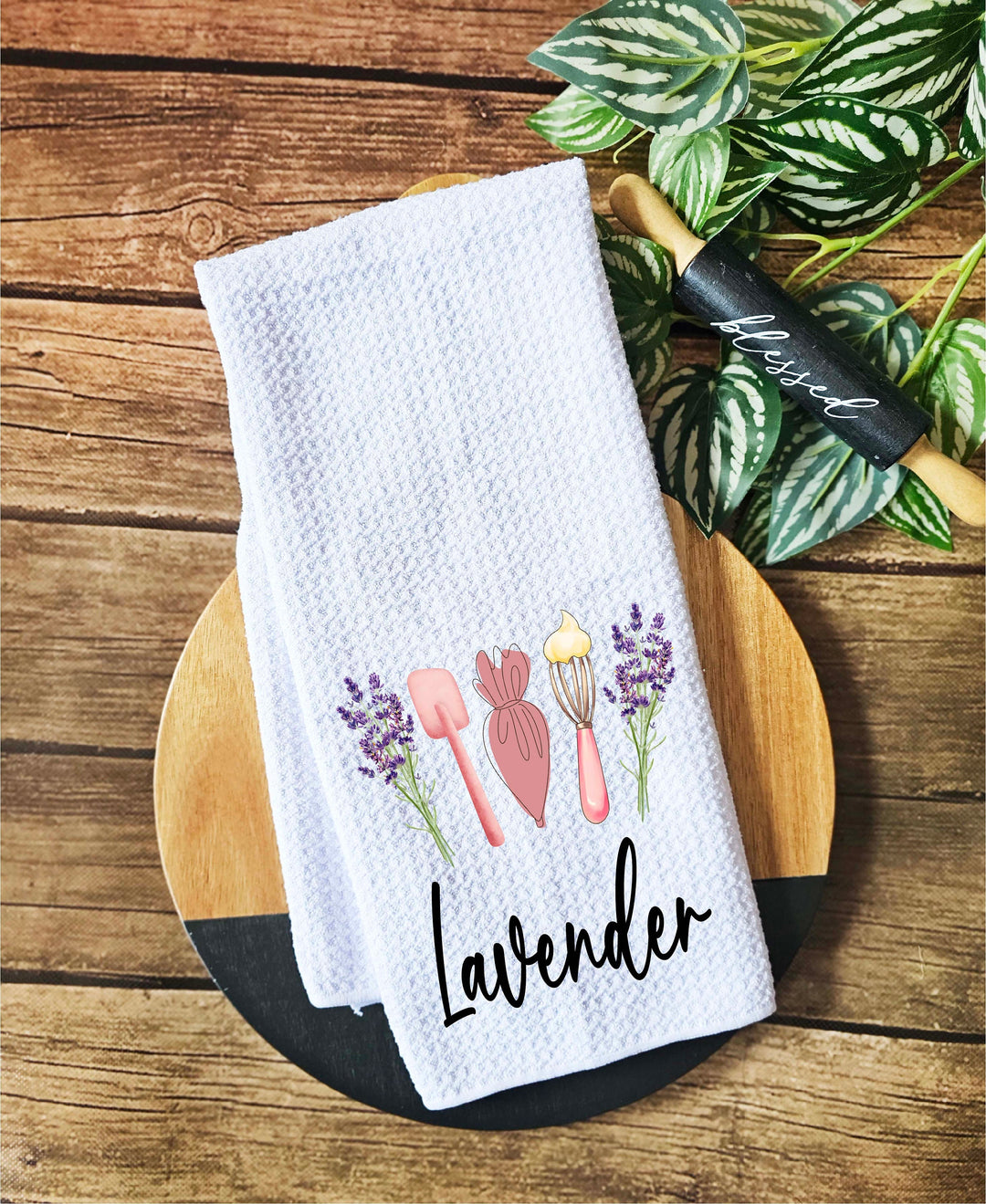 Personalized Kitchen Tea Towels Custom Dish Towel Gift