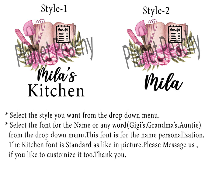 Personalized floral aprons for women with pocket&nbsp;Adult and kids Mommy daughter matching baking apron Holiday Baking Cooking Apron Gift kids