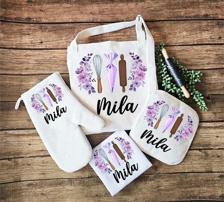 Personalized Women's Apron Essentials Gift Set