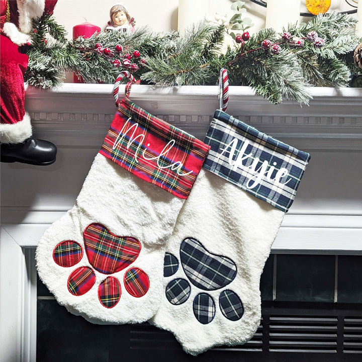 Personalized Dog Christmas Stockings Pet Holiday Decor