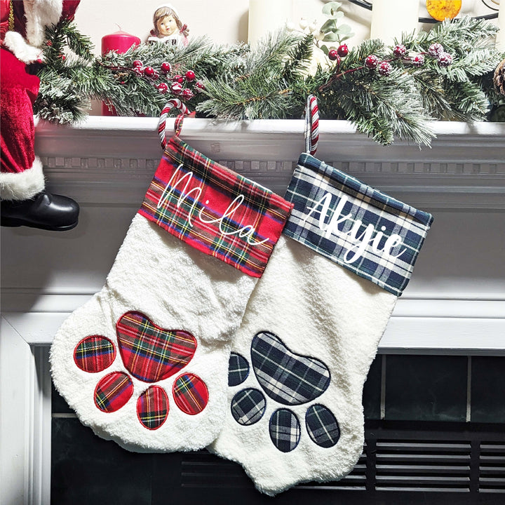 Personalized Dog Christmas Stockings Pet Holiday Decor