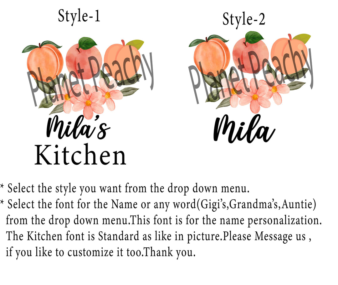 Personalized Name Apron for Women, Kitchen Gift