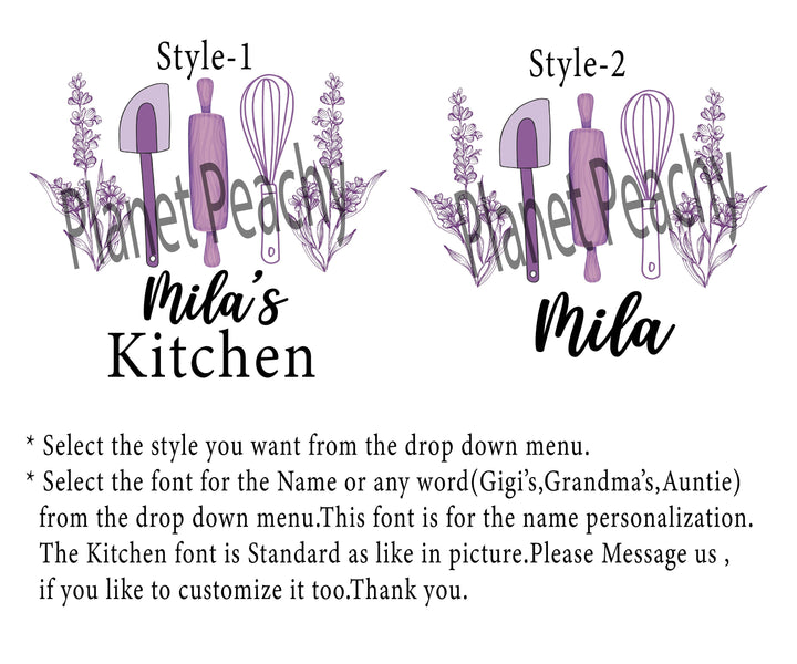 Personalized Apron Set for Women