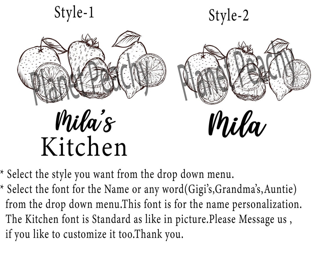 Personalized Kitchen Apron & Oven Mitts for Women