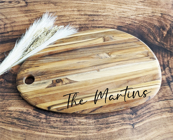 Personalized Cheese boards Teak wood Charcuterie Board Customized cutting Board&nbsp;Serving Tray Unique Wedding Engagement Gift Housewarming