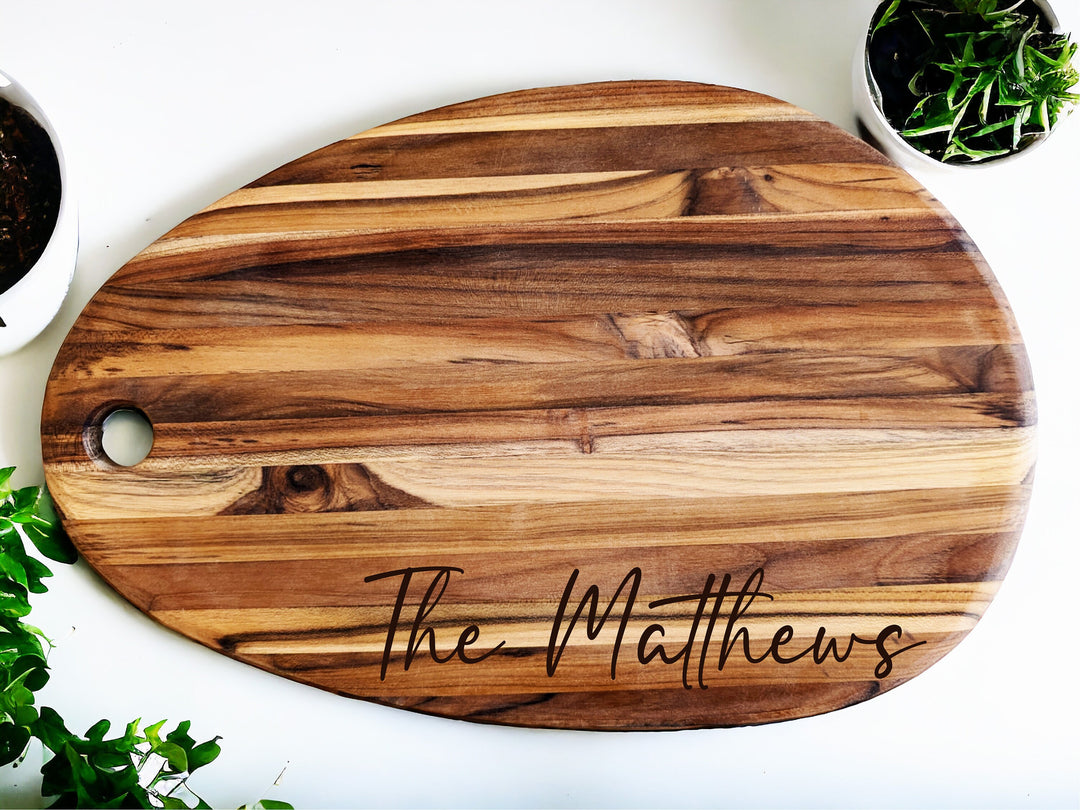 Personalized Cheese boards Teak wood Charcuterie Board Customized cutting Board&nbsp;Serving Tray Unique Wedding Engagement Gift Housewarming