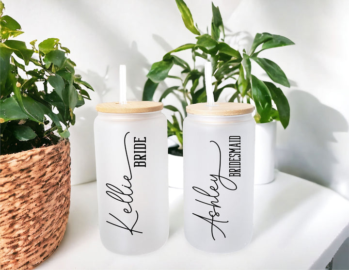 Bridesmaid Proposal Gift Tumblers Set Personalized Cups