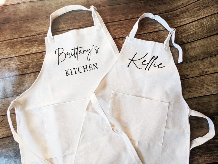 Customized Apron for Women with Pocket