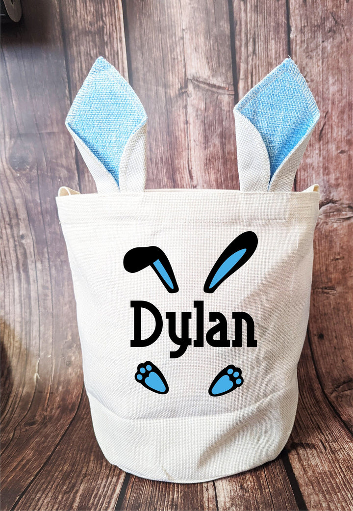 Easter Basket Personalized for Kids Custom Bunny Ear Bags