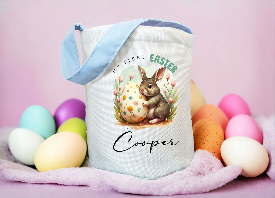 Personalized First Easter Bag Customized Easter Egg Hunt Bag