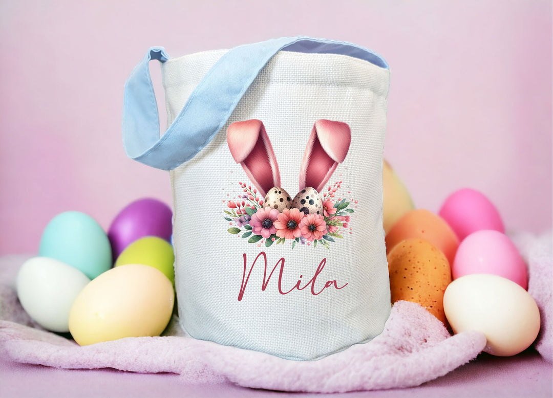 Custom Easter Bag Personalized Easter Egg Hunt Bag Girl