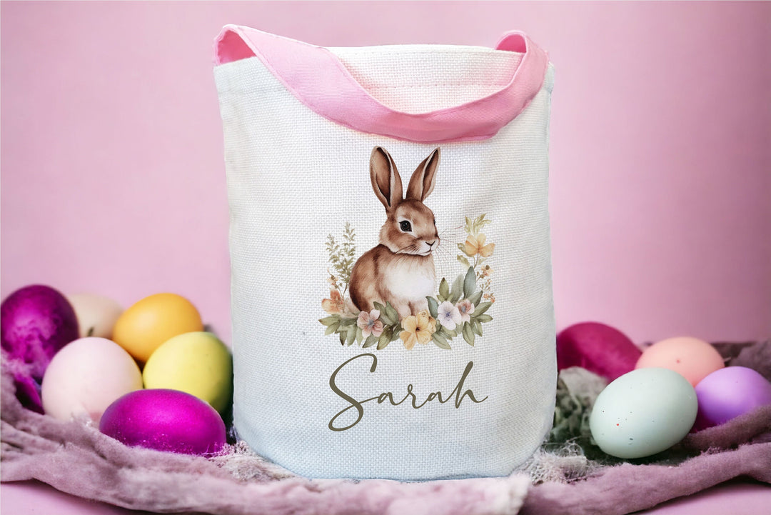Kids Easter Bag Personalized Easter Egg Hunt Bag Girl