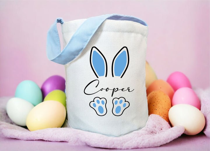 Personalized Easter bags Easter egg bag Customized easter bags Easter egg hunt bag Kids personalized easter gift Egg Hunting bunny Bag