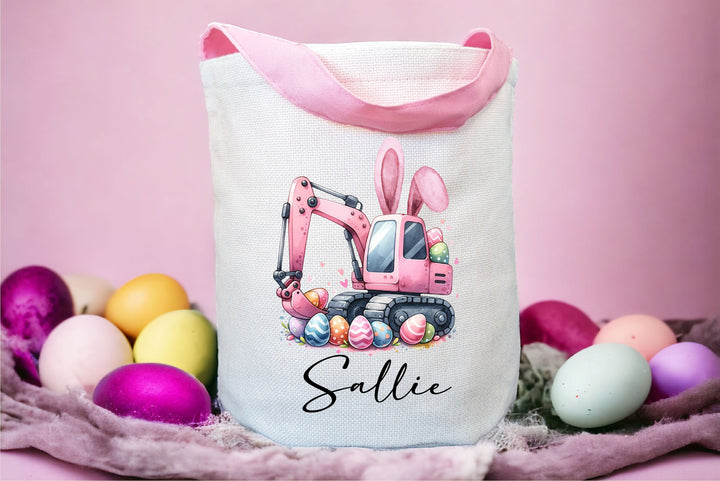 Personalized Monster Truck Easter Egg Hunt Bag for Boys