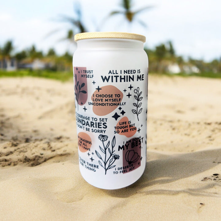 Positive Daily Reminders Iced Coffee Cup Positive Affirmation