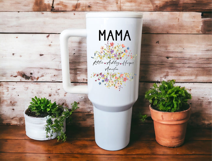 Custom Mama Gift Tumbler Personalized Nana Birthday Gift