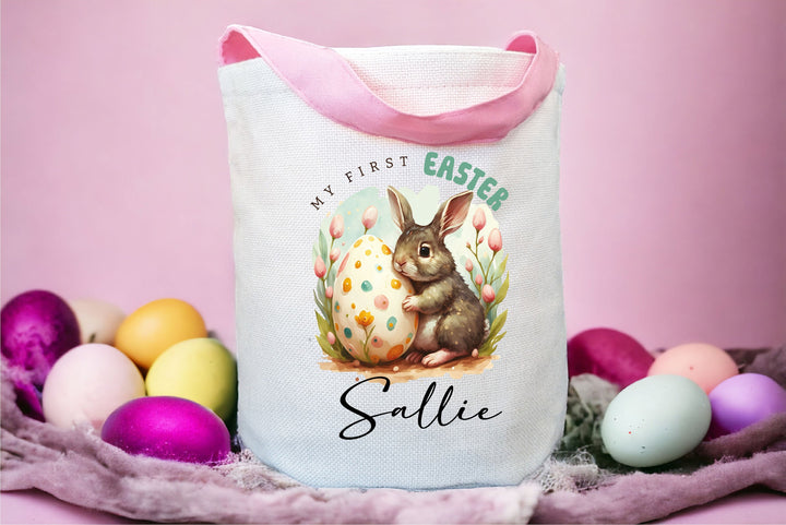 Personalized First Easter bag Easter egg bag Customized easter bags Easter egg hunt bag Kids personalized easter gift bag&nbsp;Egg Hunting Bag