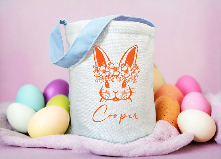 Personalized Easter bags Easter egg bag Customized easter bags Easter egg hunt bag Kids personalized easter gift Egg Hunting bunny Bag