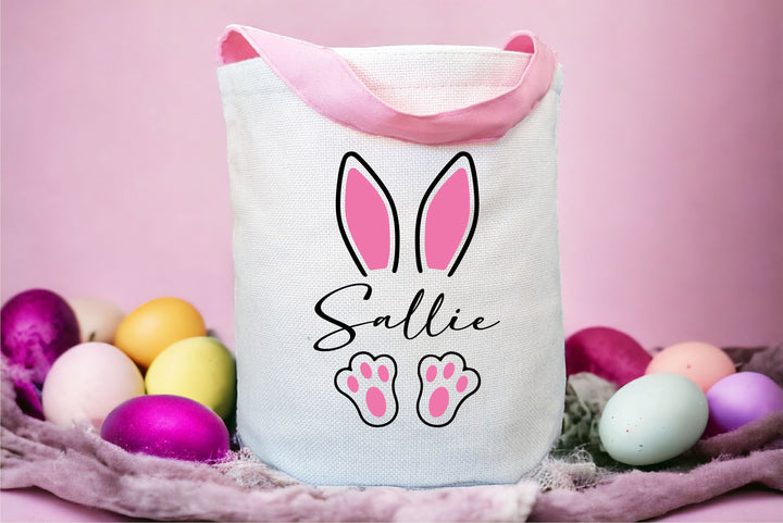 Personalized Easter Egg Hunt Basket Bag