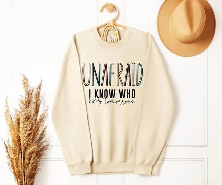 Unafraid Christian sweatshirt Jesus crewneck Shirt Unafraid Christian women sweater&nbsp;Bible Verse Sweater Religious Sweatshirt Gift Apparel