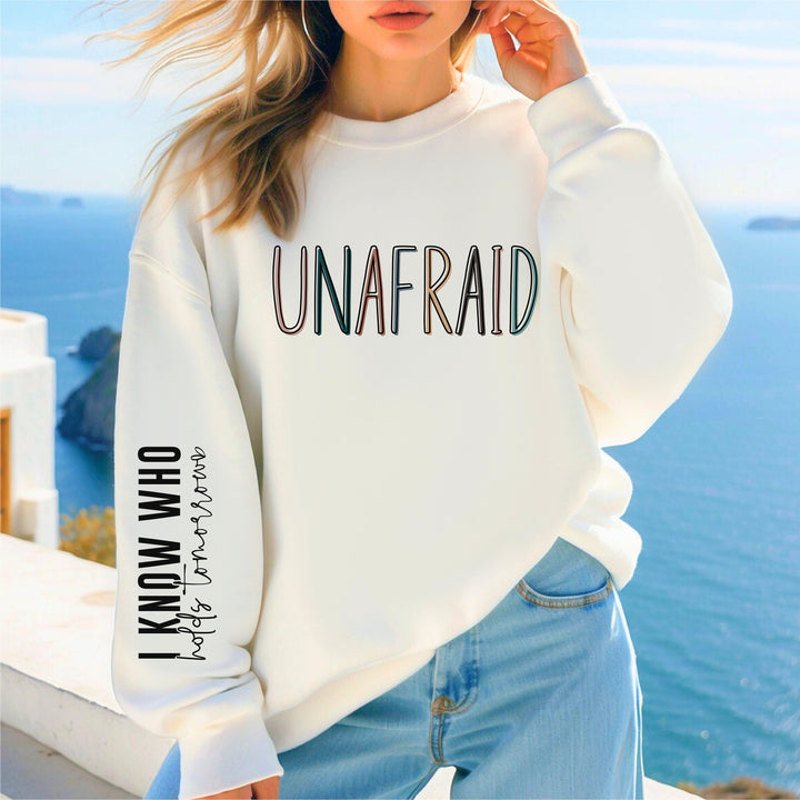 Unafraid Christian sweatshirt Jesus crewneck Shirt Unafraid Christian women sweater&nbsp;Bible Verse Sweater Religious Sweatshirt Gift Apparel