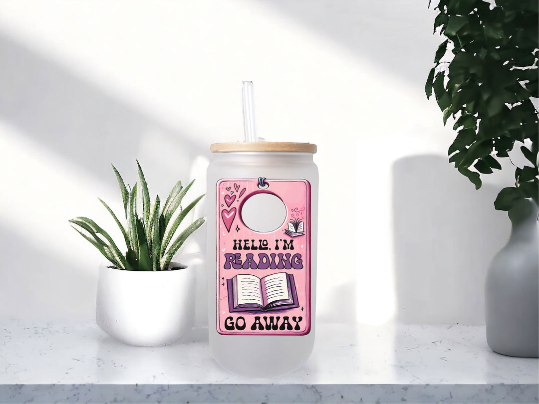 Go Away I Am Reading Funny Ice Coffee Tumbler Gift