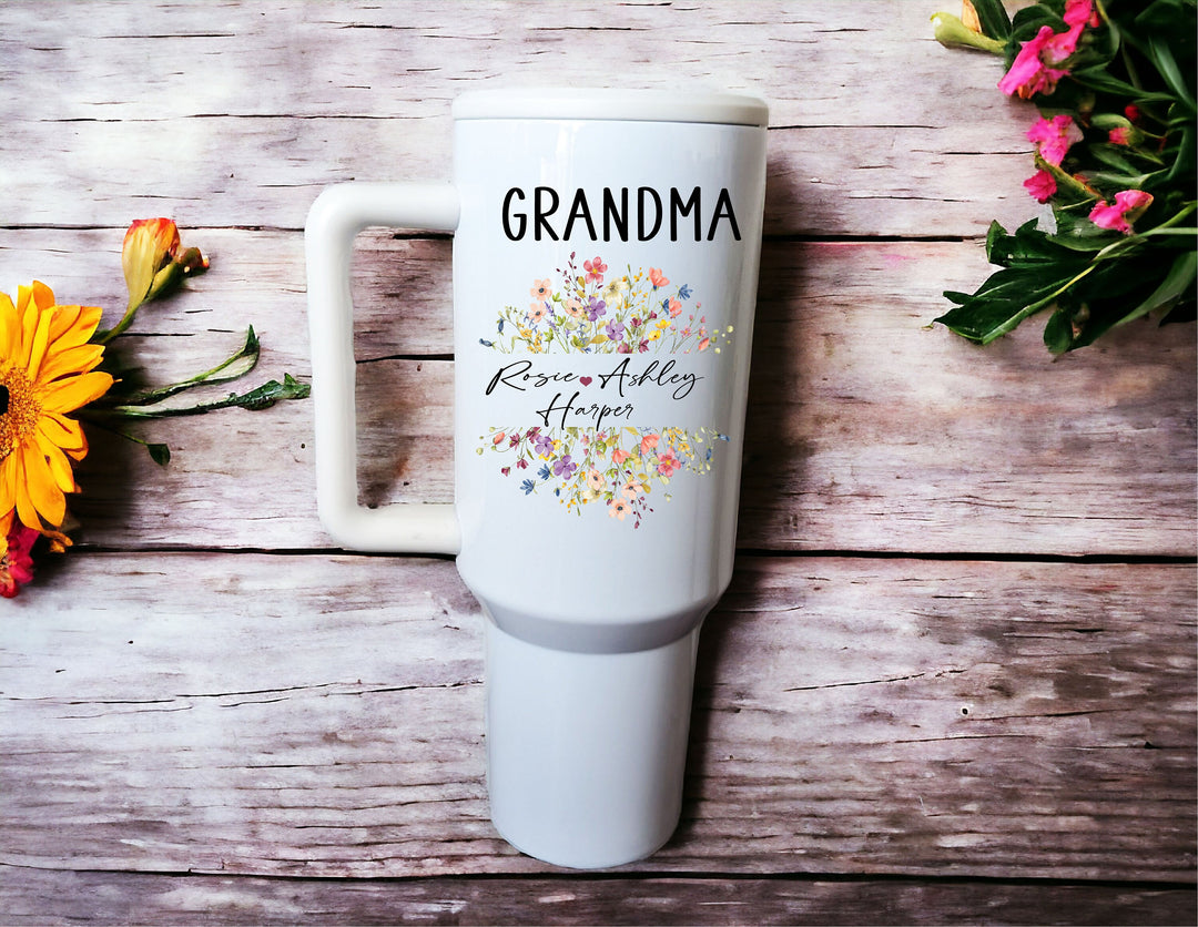 Custom Mama Gift Tumbler Personalized Nana Birthday Gift