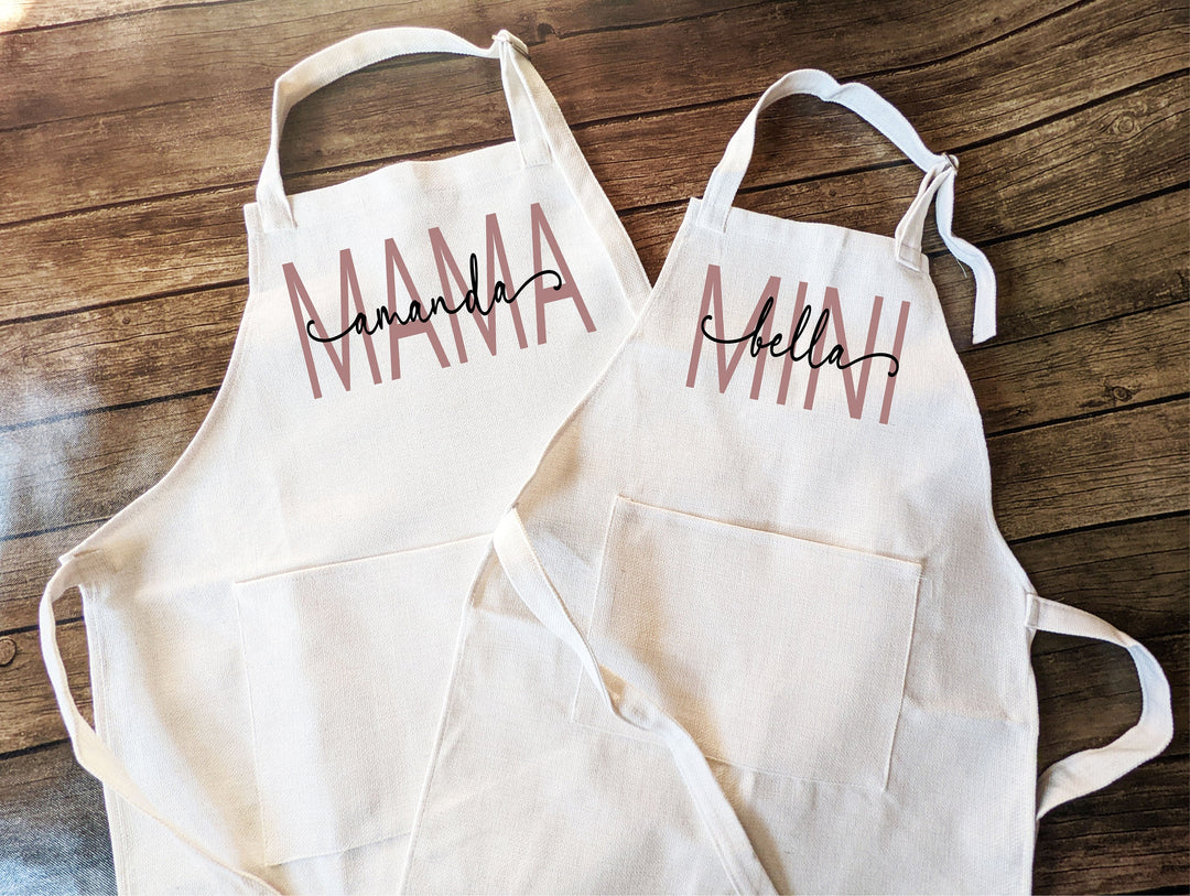 Personalized Mommy & Me Matching Apron, Mother's Day Gift