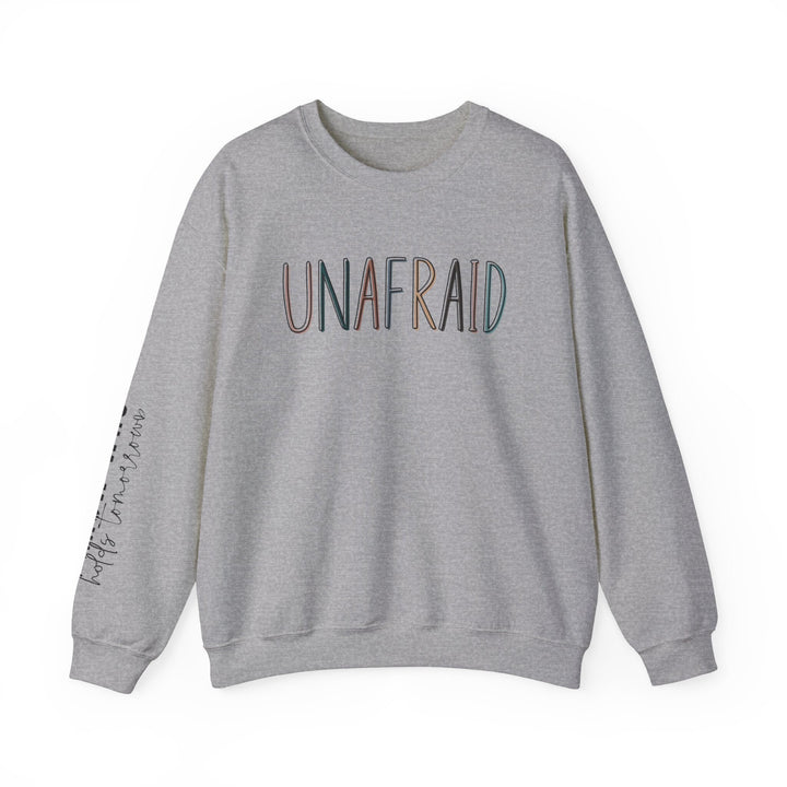 Unafraid Christian sweatshirt Jesus crewneck Shirt Unafraid Christian women sweater&nbsp;Bible Verse Sweater Religious Sweatshirt Gift Apparel