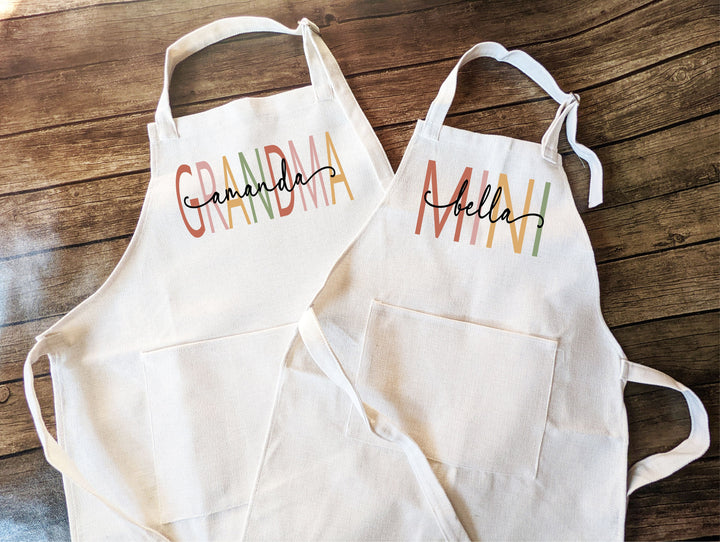 Personalized Mommy & Me Apron, Mother's Day Gift