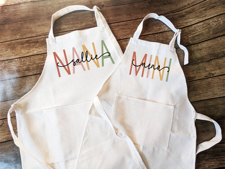 Personalized Mommy & Me Apron, Mother's Day Gift