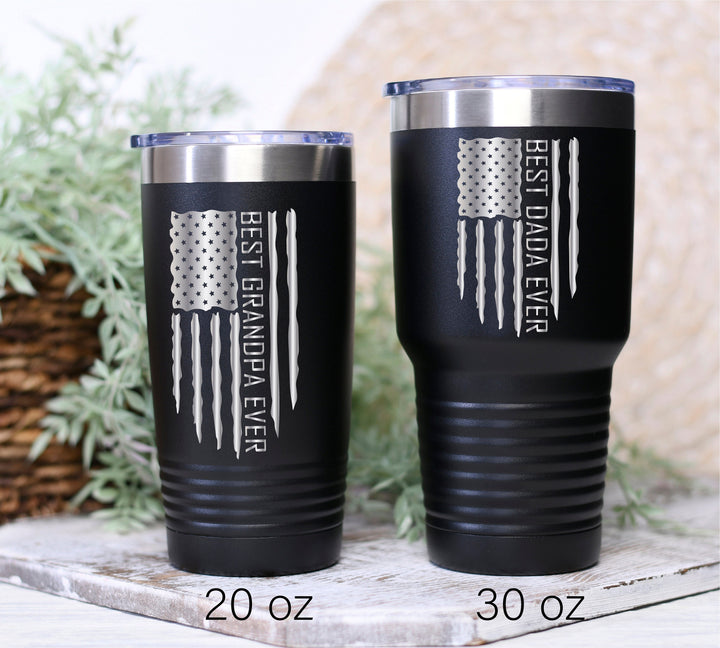 Best Dad Ever US Flag Tumbler Father Day Gift for Dad