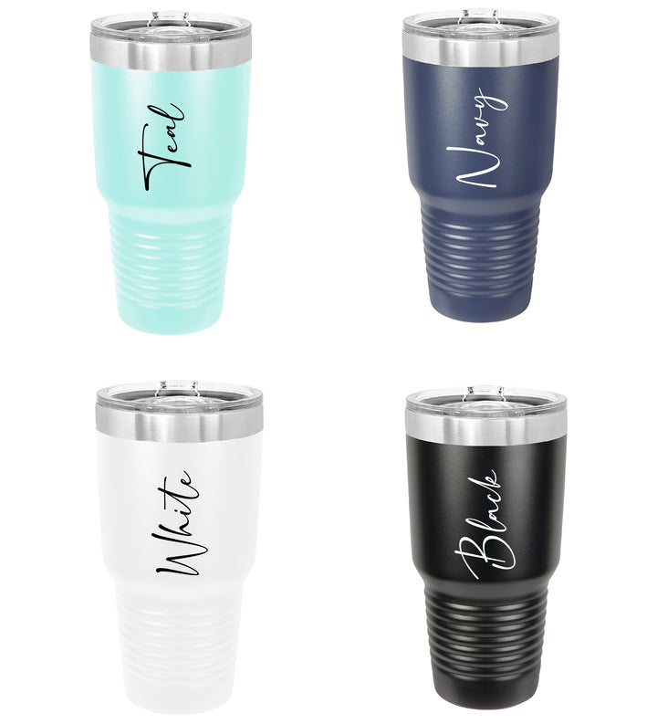 Personalized Tumbler Custom Name Travel Mug 20 oz Bridesmaid