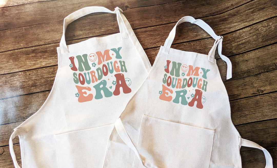 Retro Sour Dough Baking Apron for Women Gift for Mom