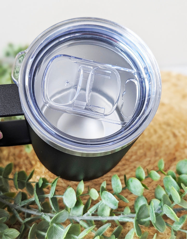 Personalized Birth Flower Coffee Cup Insulated 15 oz Gift