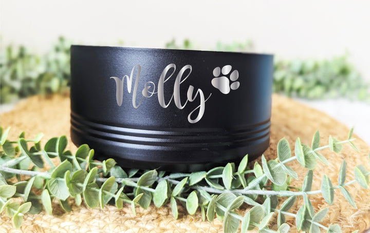 Personalized dog bowl Custom pet bowl with name paw bone Water bowl for pets Dog Food bowl with engraved name Stainless Steel Dog cat Bowl