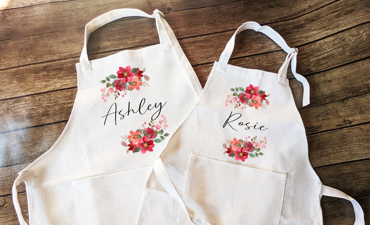 Personalized Kitchen Apron for Women with Pocket