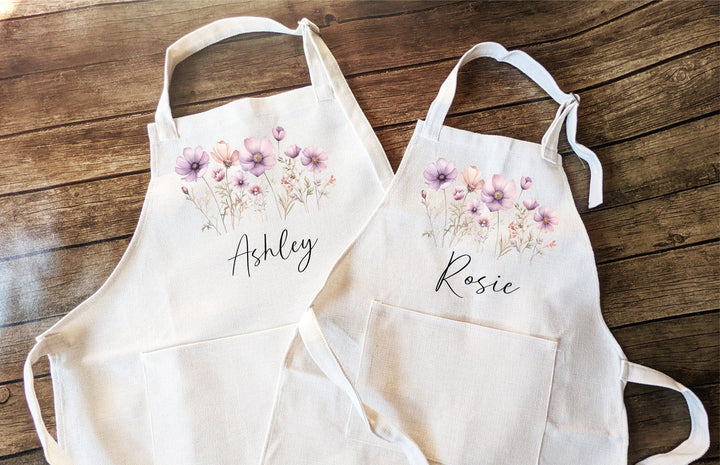 Personalized aprons&nbsp;Adult and kids Custom cooking baking apron&nbsp;Kids Birthday gift aprons with pocket baking apron Grandma birthday gift