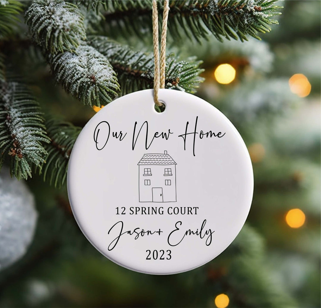 New Home Christmas Ornament Personalized Custom Housewarming Gift