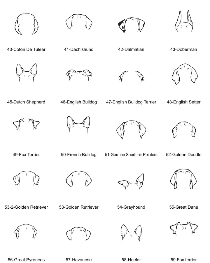 Dog Ear Tumbler Personalized Dog Mom Gift 40 Oz Cup